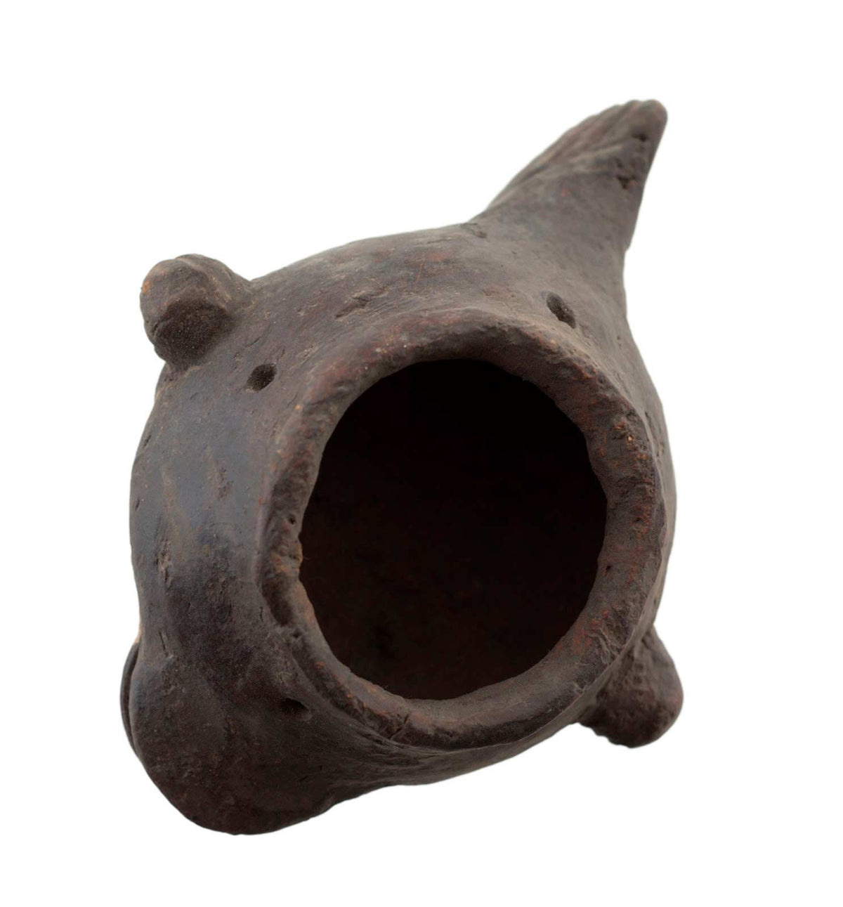 Masquette africaine votive Lega en terre cuite – masque passeport miniature