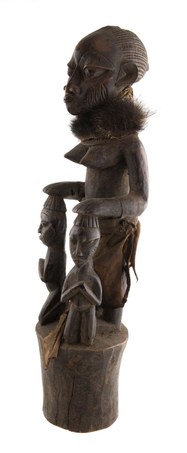 Ancienne statue Ibeji Yoruba – Statue africaine cultuelle 54 cm
