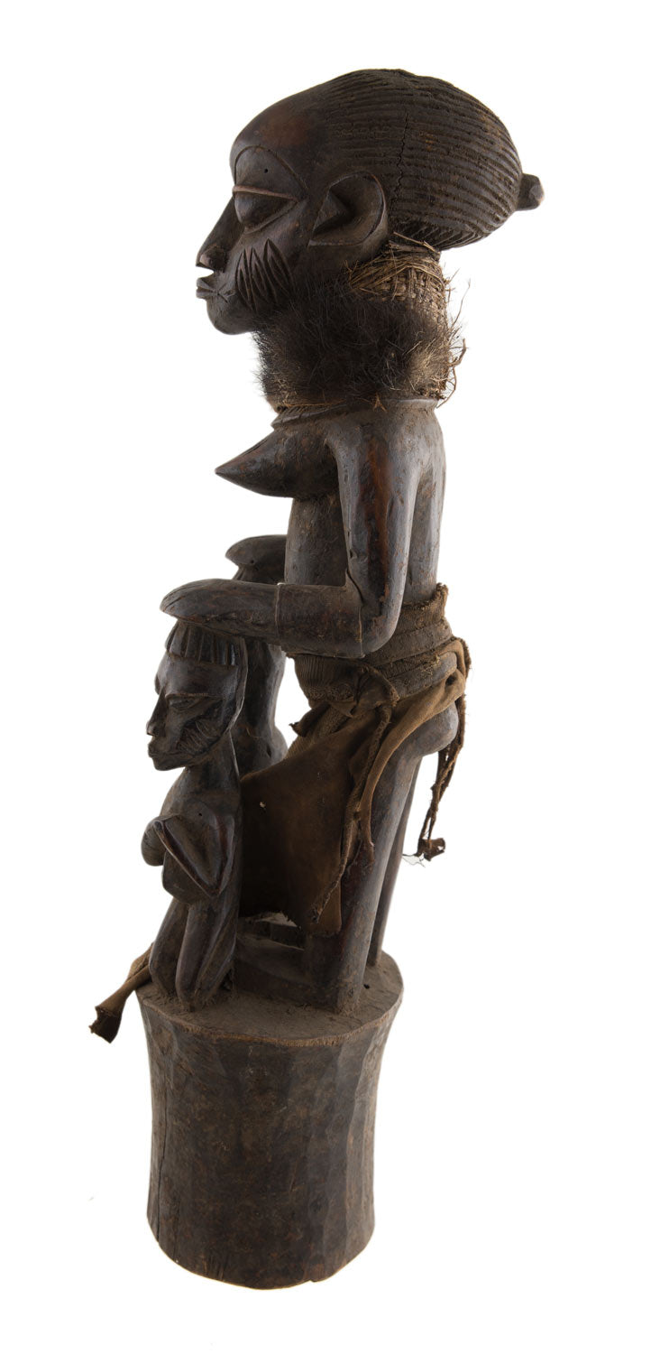Ancienne statue Ibeji Yoruba – Statue africaine cultuelle 54 cm