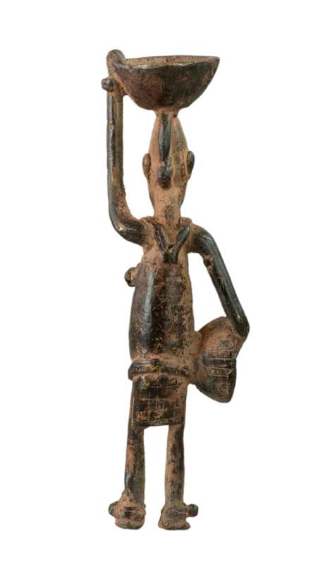 Statue Dogon en bronze – Figurine de maternité, Mali