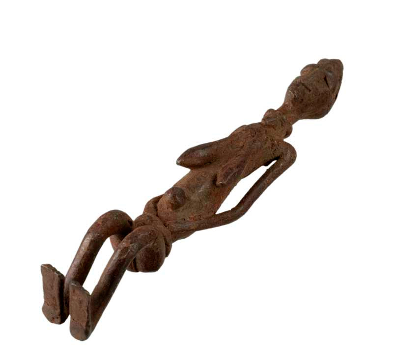 Statue Dogon en bronze – Figurine féminine ancêtre, Mali