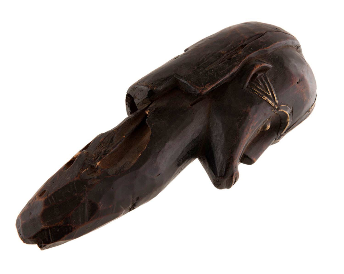 Tête de gardien reliquaire Fang Byeri – Statue africaine du Gabon 35 cm