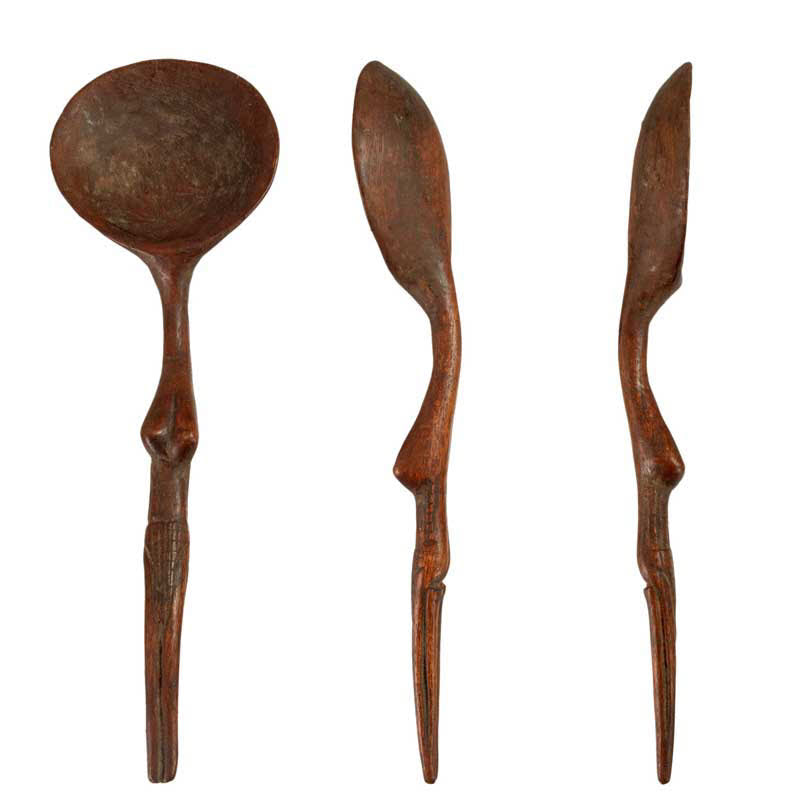 Cuillère Zoulou Izinkhezo Zulu en bois – Art africain traditionnel