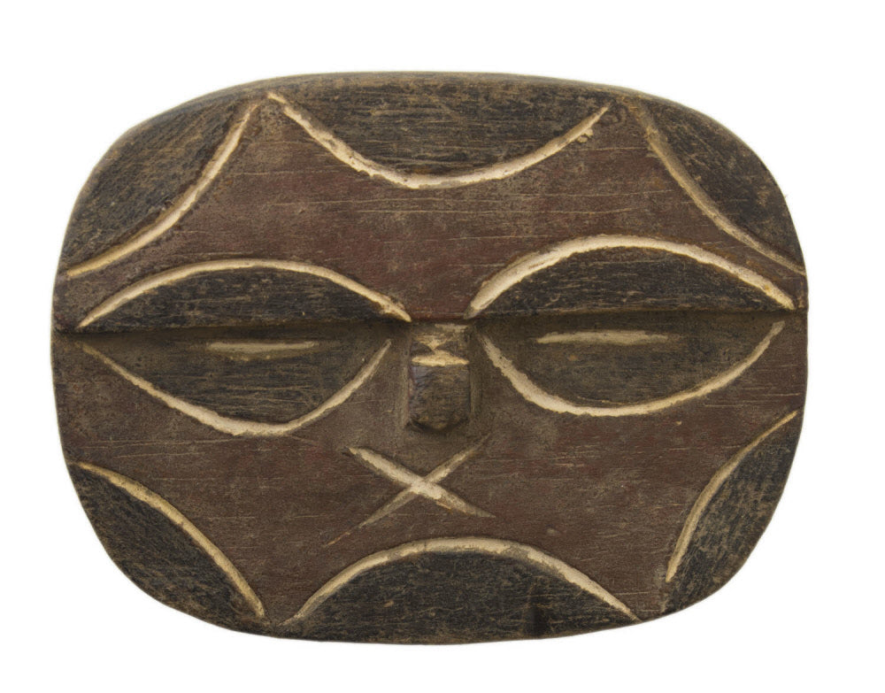 Masque passeport Teke Eket – Masquette africaine en bois 11,8 cm