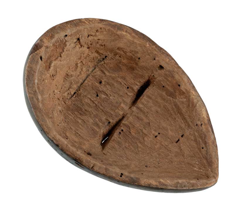 Masque passeport africain – Masquette en bois et pigments 14,8 cm