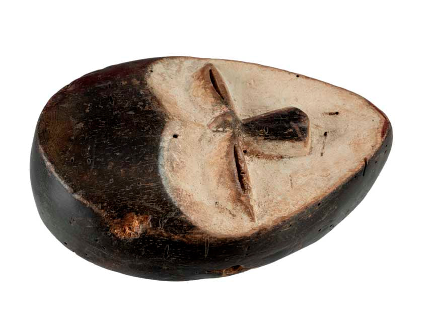 Masque passeport africain – Masquette en bois et pigments 14,8 cm