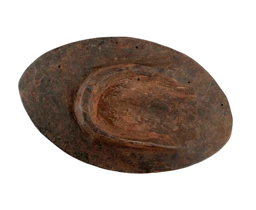 Masque passeport africain – Masquette en bois et pigments 14,5 cm