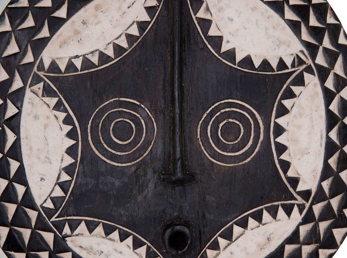 Masque solaire africain Bobo Bwa du Burkina Faso – grande planche en bois