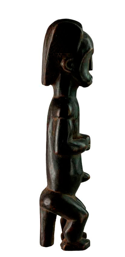 Statuette reliquaire Fang – Gardien africain en bois du Gabon