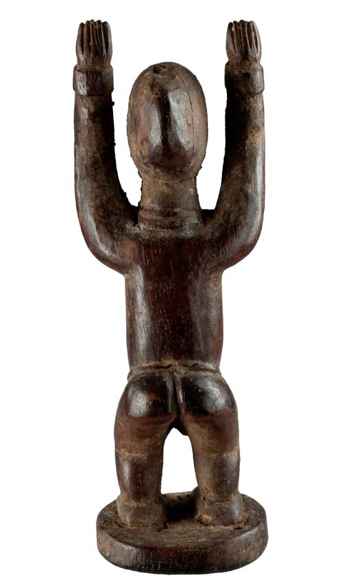 Statuette africaine Dogon Tellem – Sculpture en bois et pigments du Mali