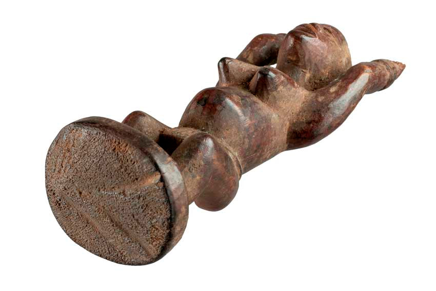 Statuette africaine Dogon Tellem – Sculpture en bois et pigments du Mali