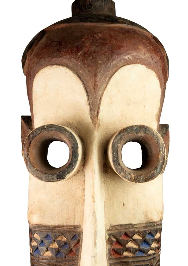 Masque africain Pende – Sculpture traditionnelle en bois