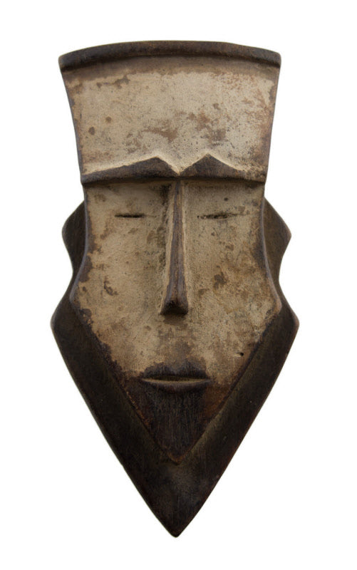 Masque passeport Lega – Masquette africaine en bois et pigments