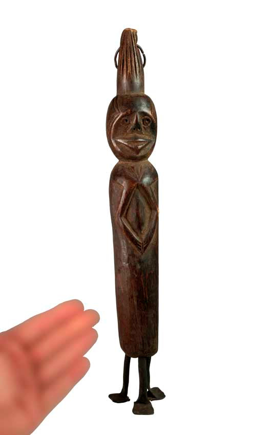Statuette africaine Chamba – Sculpture traditionnelle en bois du Nigéria