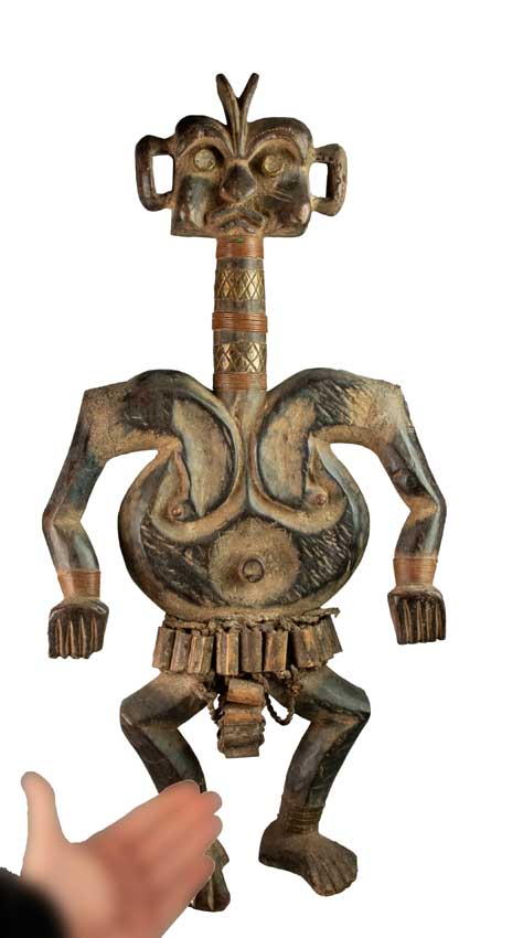 Statue africaine marionnette Tikar – Cameroun