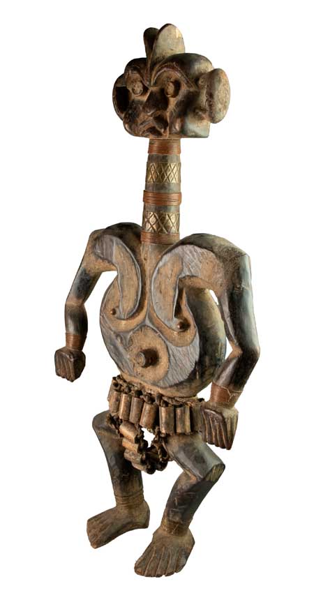 Statue africaine marionnette Tikar – Cameroun