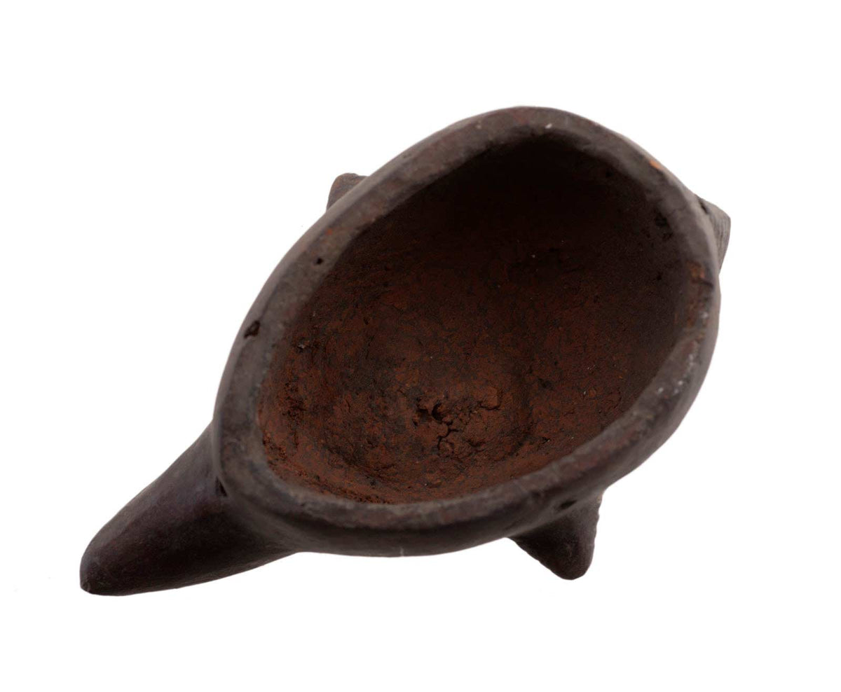 Masquette africaine votive en terre cuite – masque passeport miniature et pièce unique