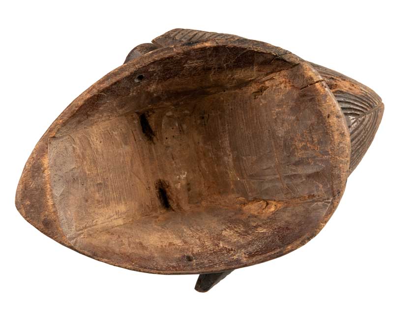 Masque Punu africain en bois – 35 cm