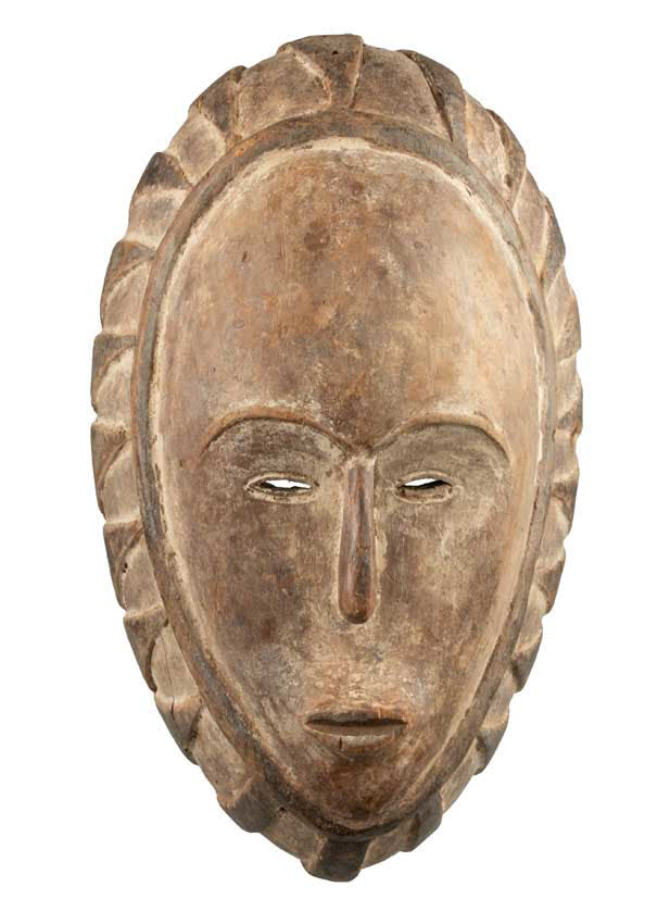 Masque africain Fang en bois – sculpture d’Afrique centrale