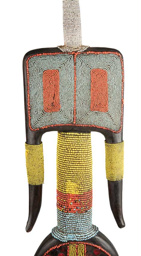 Grande statue Namji – Poupée africaine de 104,5 cm du Cameroun