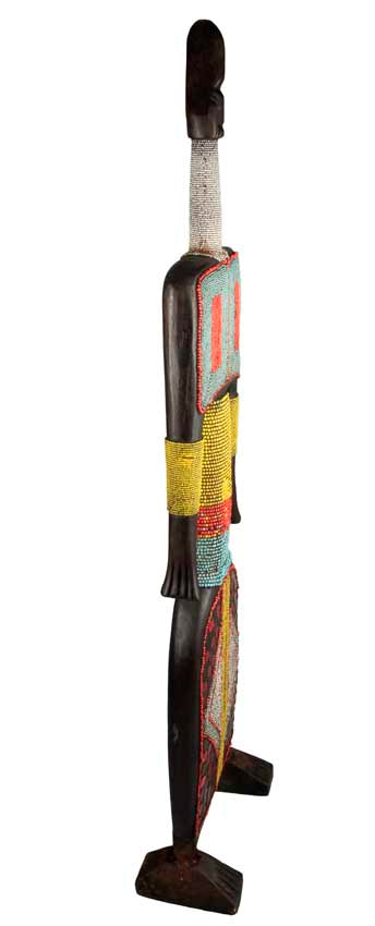 Grande statue Namji – Poupée africaine de 104,5 cm du Cameroun
