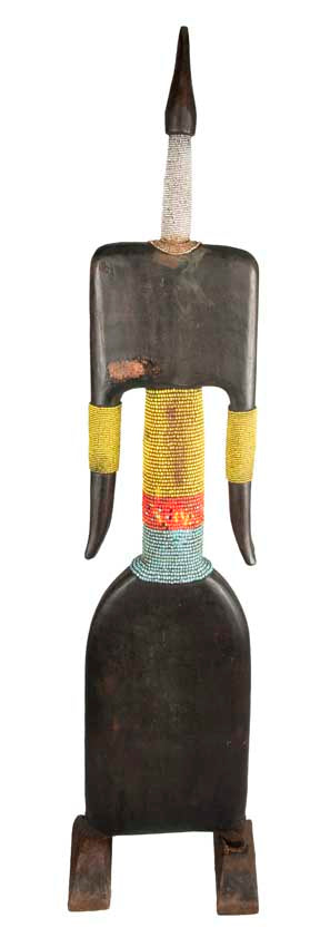 Grande statue Namji – Poupée africaine de 104,5 cm du Cameroun
