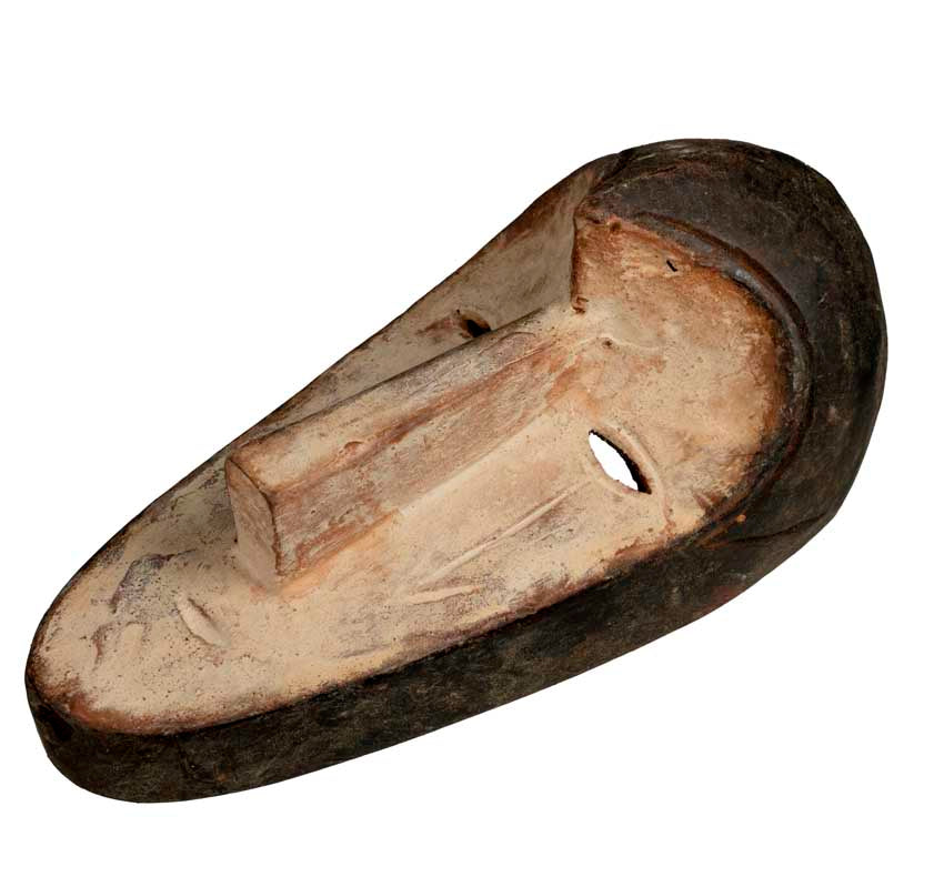 Masque passeport Fang – Masquette africaine en bois 17,5 cm