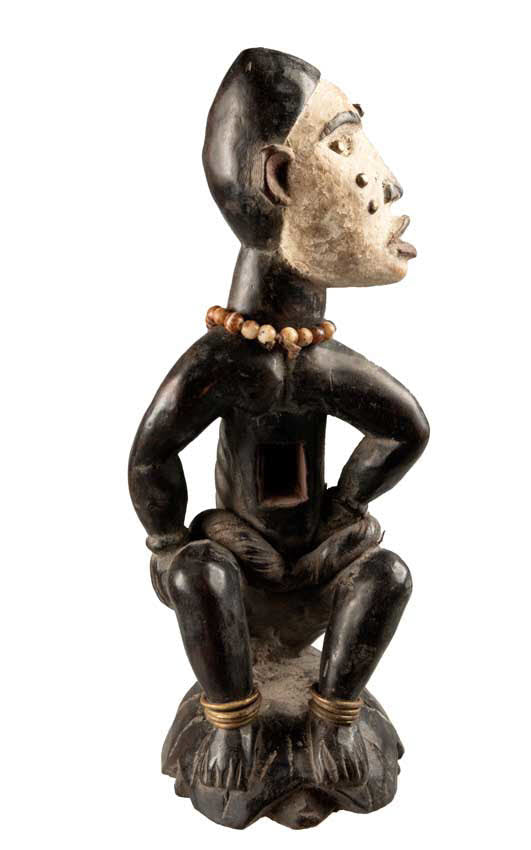 Statuette africaine Kongo – Sculpture traditionnelle en bois du Congo