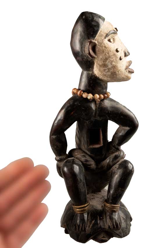 Statuette africaine Kongo – Sculpture traditionnelle en bois du Congo