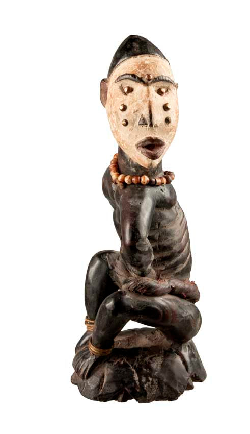 Statuette africaine Kongo – Sculpture traditionnelle en bois du Congo