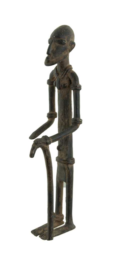 Ancêtre de chefferie Dogon en bronze oxydé – Mali