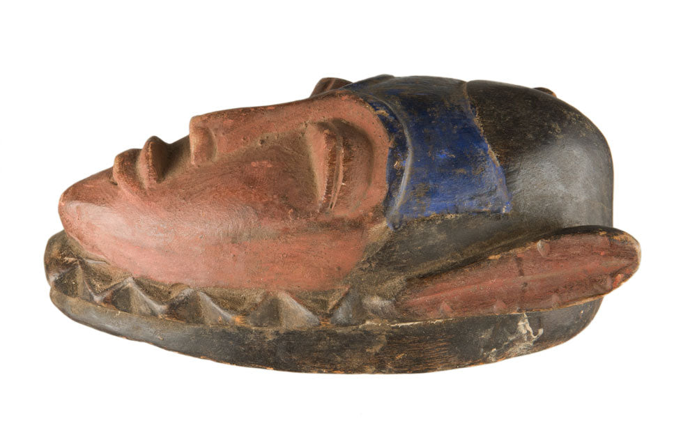 Masque passeport Gouro – Masquette africaine en bois 18 cm