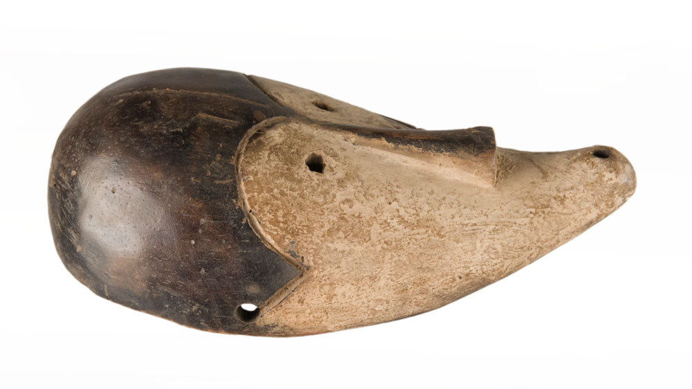 Masque passeport Fang – Masquette africaine en bois 19 cm