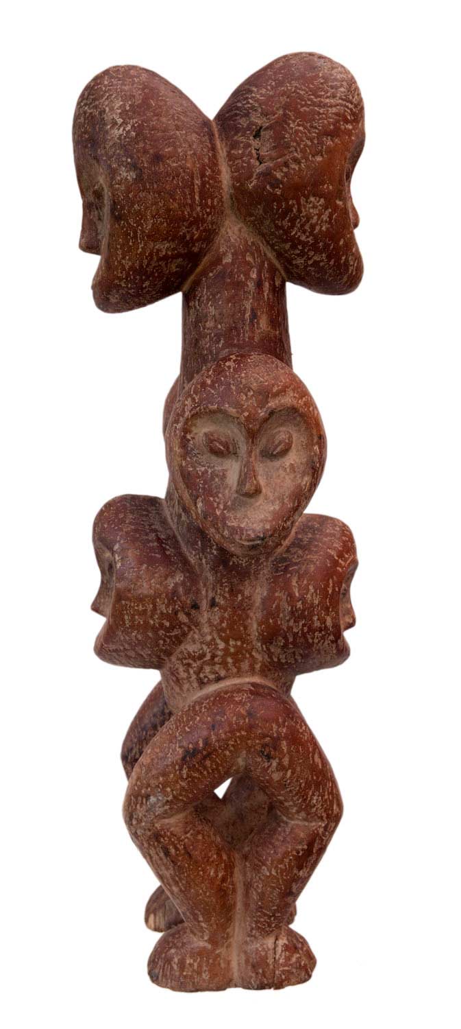 Statue Lega Sakimatwematwe – Figure masculine du Bwami en bois