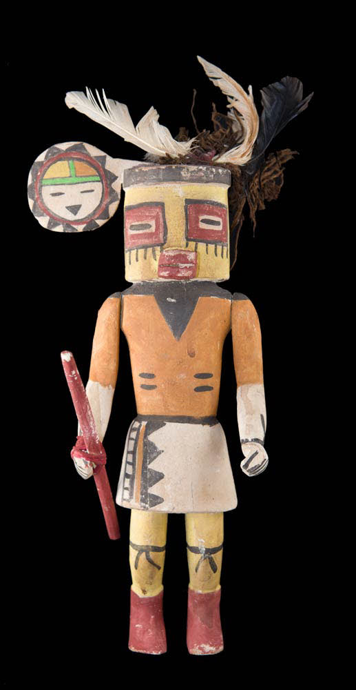 Poupée style Tawa Hopi – Kachina amérindienne du Soleil 34,7 cm