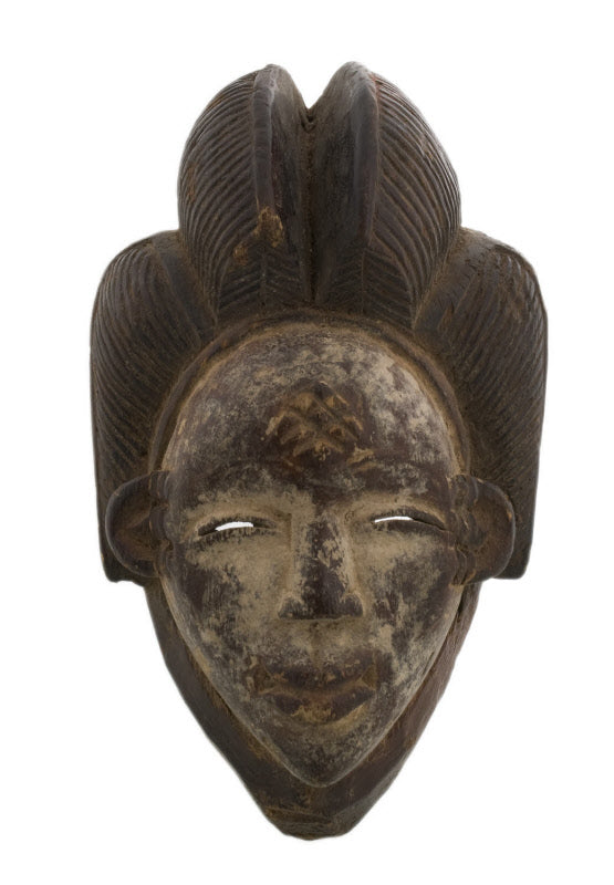Masque africain Pounou ancien – Masque traditionnel du Gabon