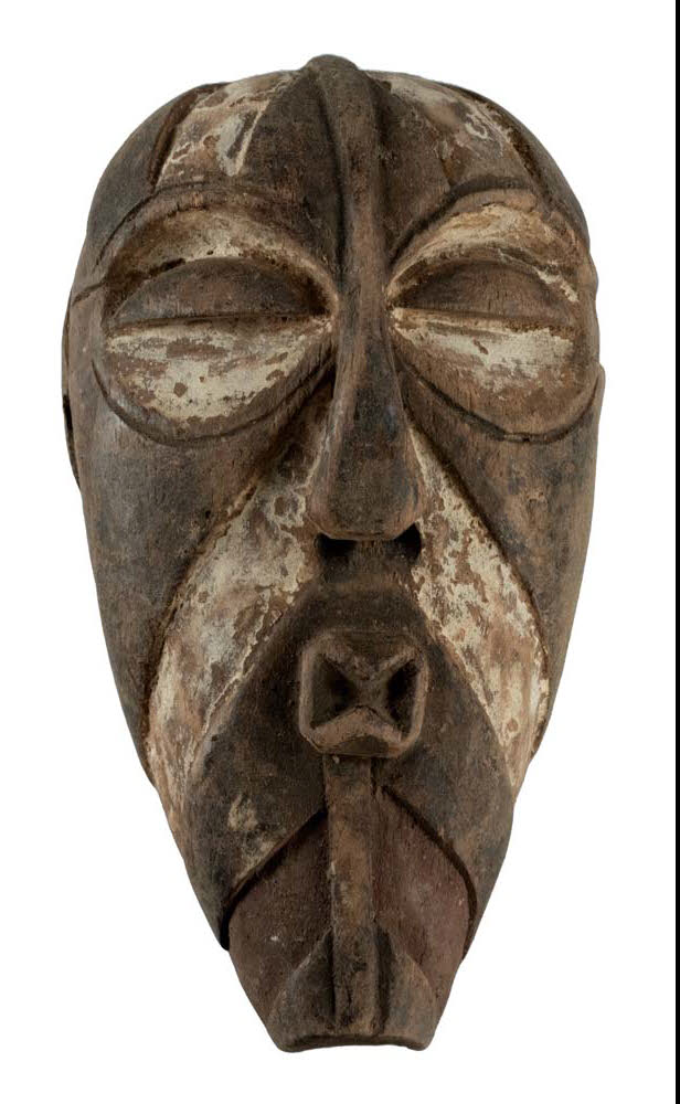 Masque passeport Kifwebe Songye – Masquette africaine en bois