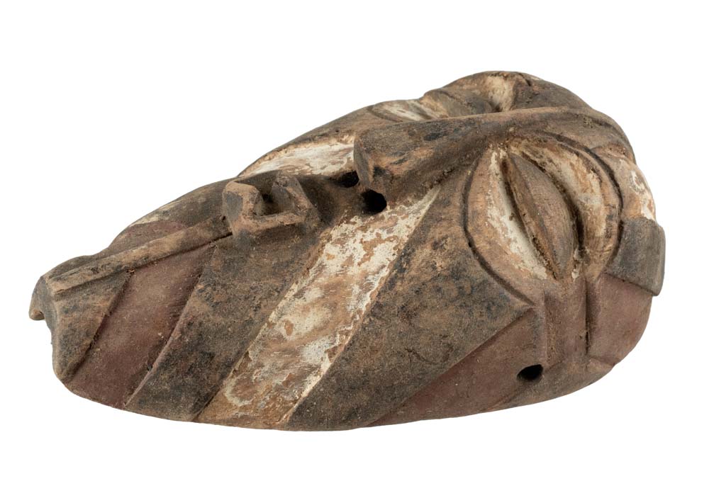 Masque passeport Kifwebe Songye – Masquette africaine en bois