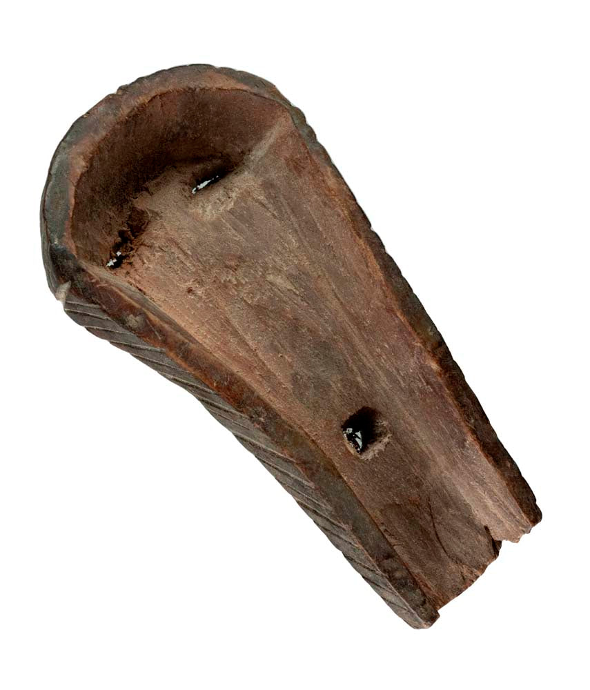 Masque passeport Kifwebe Songye – Masquette africaine miniature en bois 11,5 cm