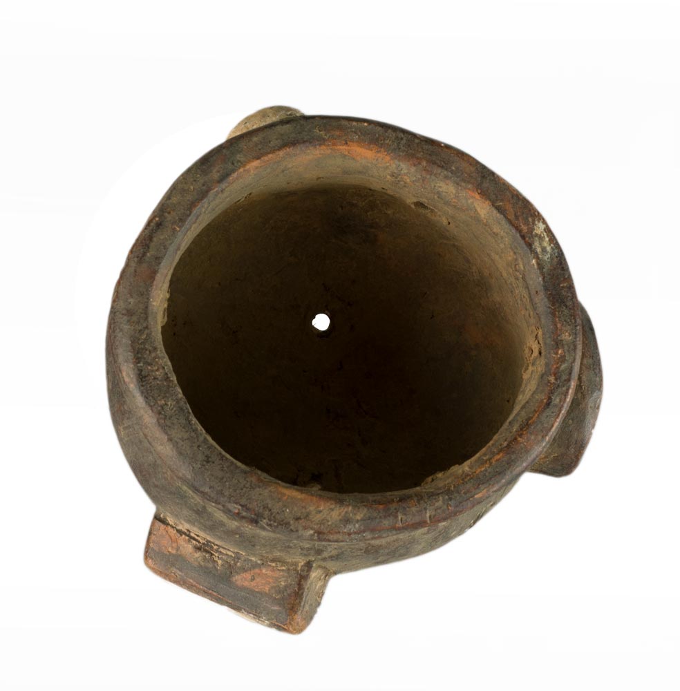 Masquette africaine votive en terre cuite – masque passeport miniature