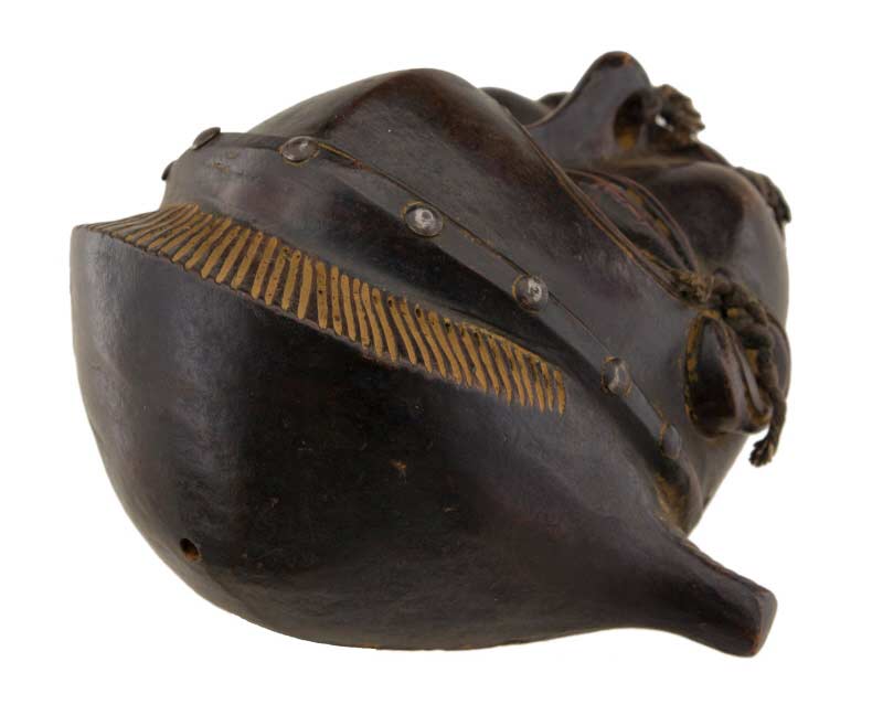 Masque africain Yaouré en terre cuite – Côte d’Ivoire