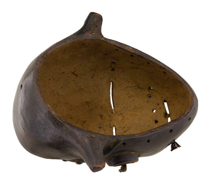 Masque africain Yaouré en terre cuite – Côte d’Ivoire