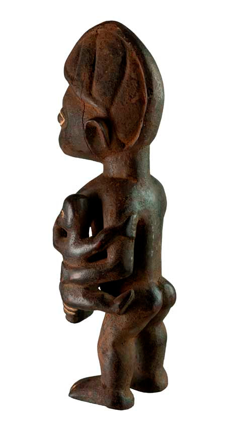 Statuette Kongo maternité – Sculpture africaine de République Démocratique du Congo