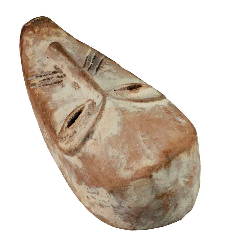 Masque passeport Fang – Masquette africaine en bois 15,5 cm
