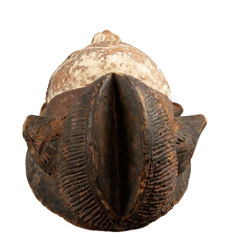 Masque Punu africain en bois – 35,5 cm