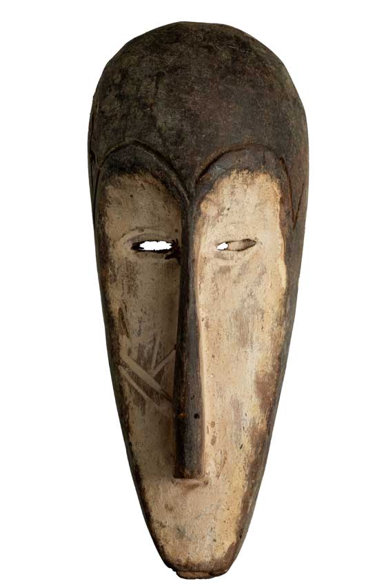 Masque passeport Fang – Masquette africaine en bois 18,2 cm