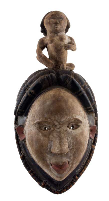 Masque africain Kongo Bakongo – RDC, sculpture en bois