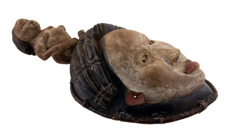 Masque africain Kongo Bakongo – RDC, sculpture en bois