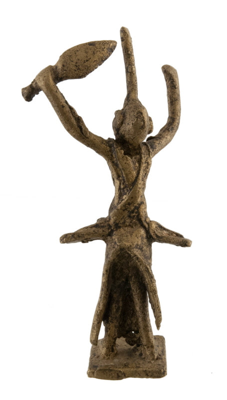 Statuette africaine ancienne en bronze – Ghana