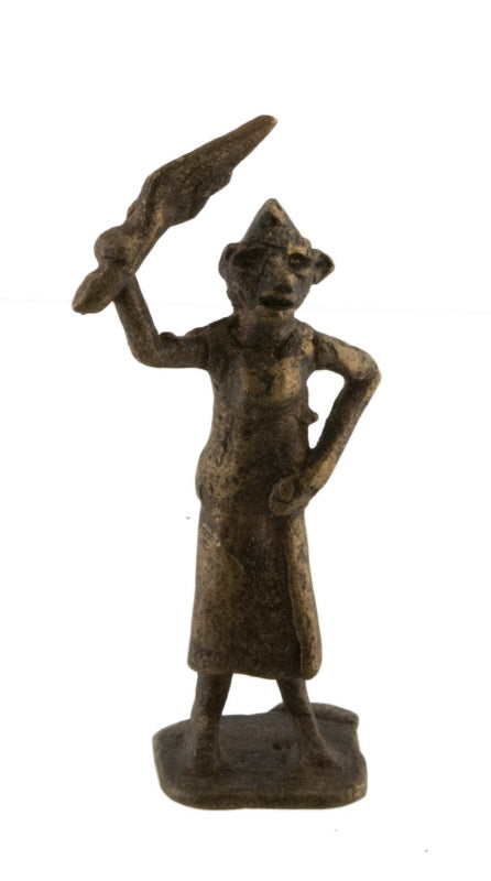 Statuette africaine ancienne en bronze – Ghana